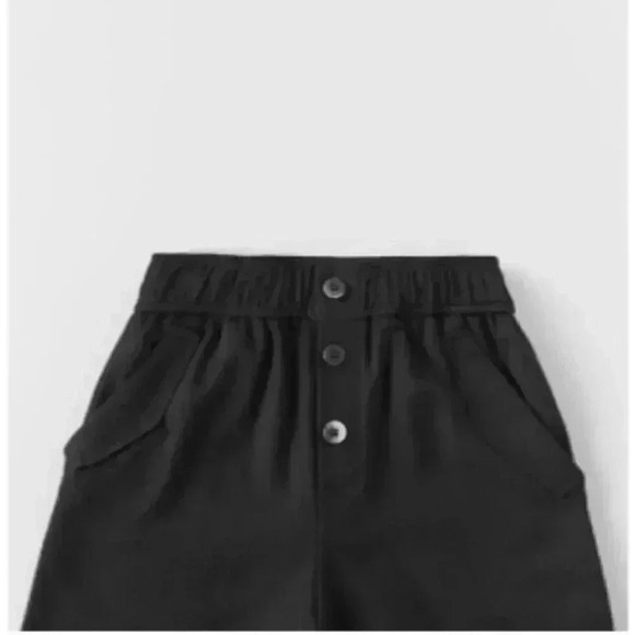 Zara Flowy Flap Pocket Pants- Black - Picture 3 of 4